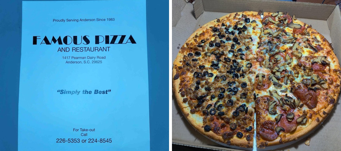 Famous Pizza & Restaurant Menu
